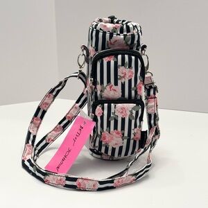 Betsey Johnson Floral Striped Water
Bottle Crossbody Bag